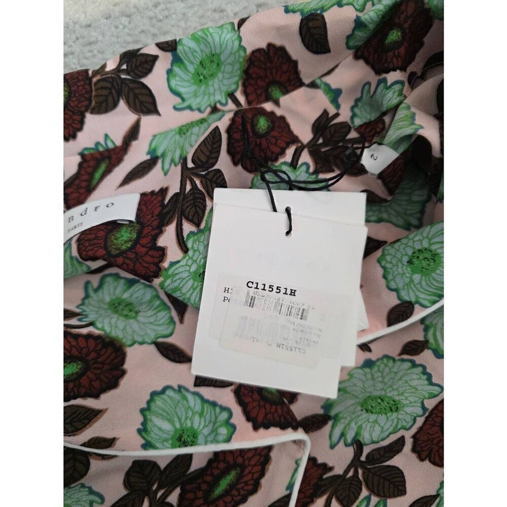 Sandro Paris Arum Shirt Jacket Top Fr 2, US 6 / M NWT - Picture 9 of 10